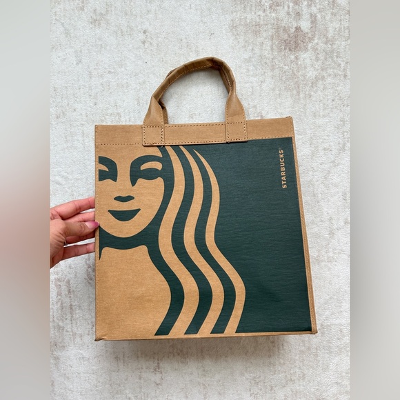 Starbucks Washed Kraft Paper Tote Bag - Picture 7 of 7